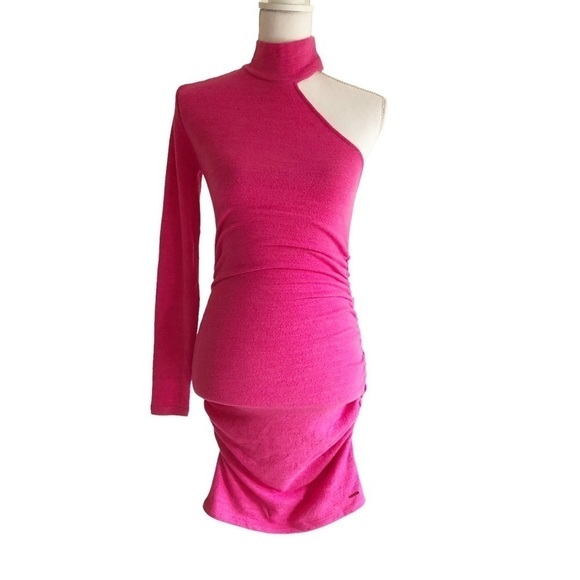 n:PHILANTHROPY Electra Body Con Fuchsia Mini Dress Small - Picture 11 of 12